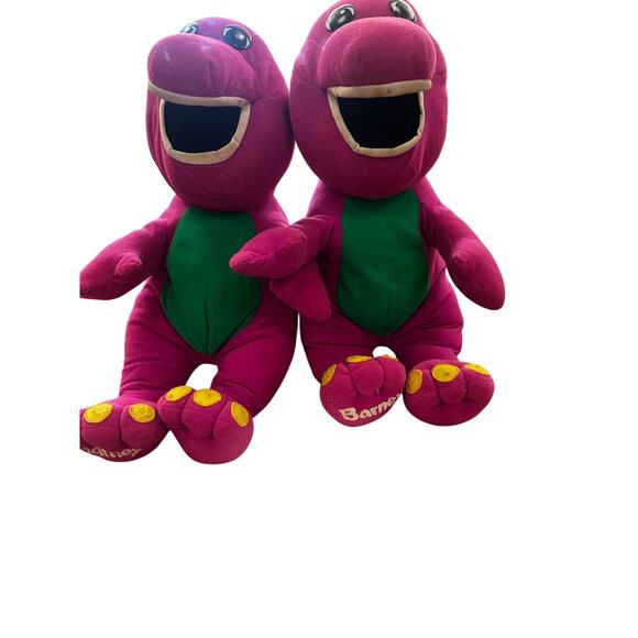2 1990’s Barney The Dionsaur (2 total) H 17 - Picture 1 of 4